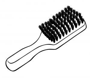 ilustración de cepillo de barba