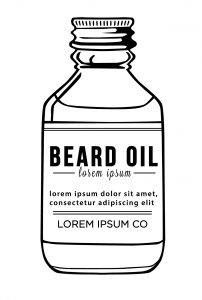 ilustración de aceite de barba