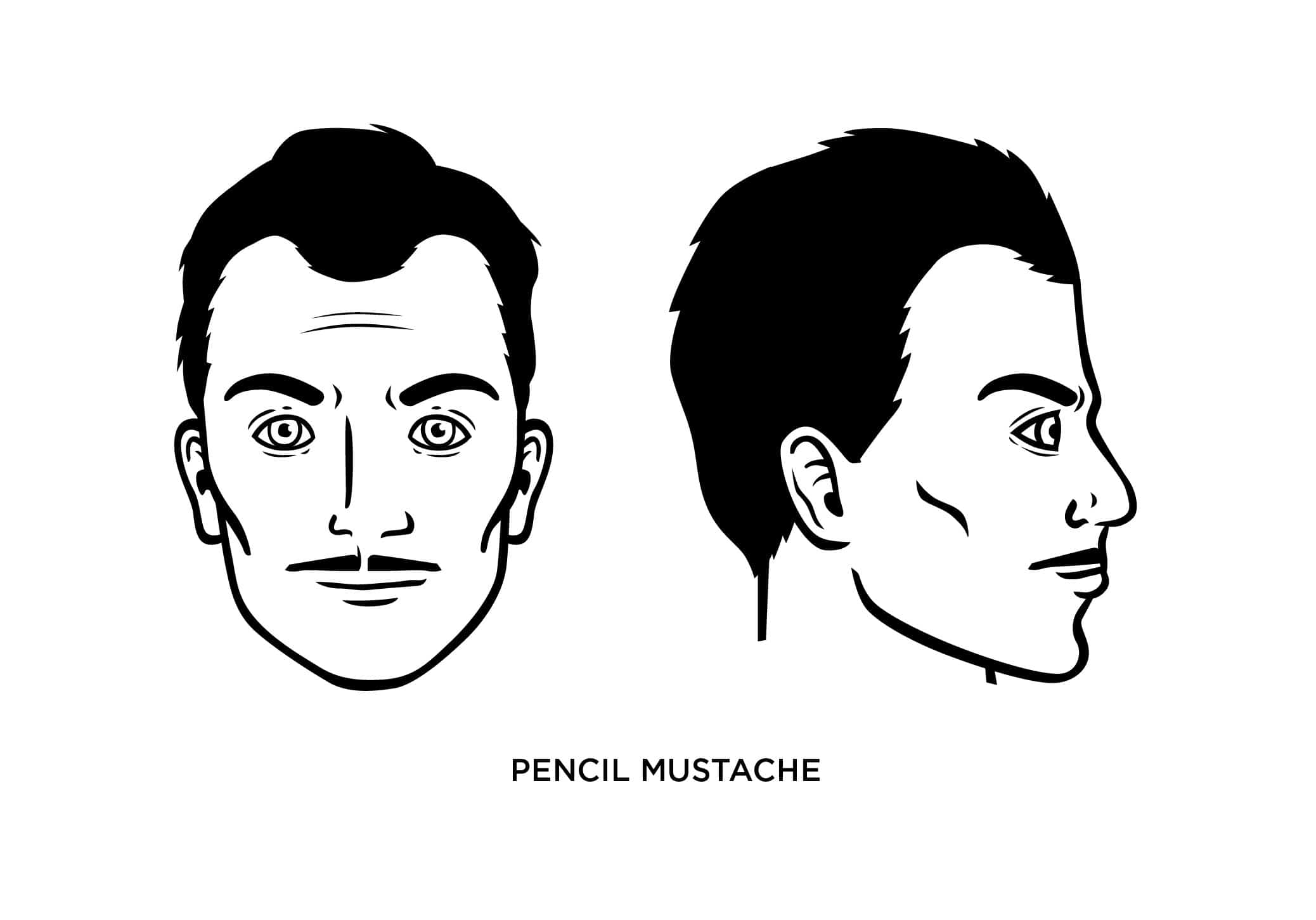 pencil mustache