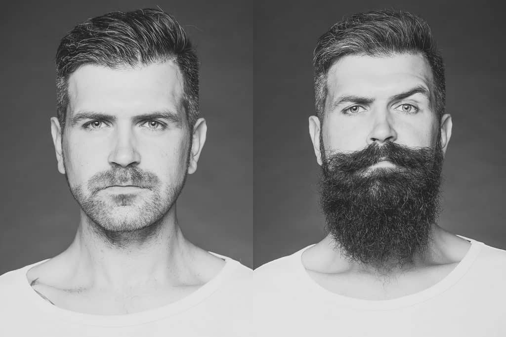 etapas de crecimiento de la barba