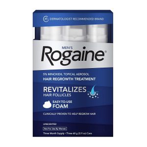 Men's Rogaine 5% Minoxidil Foam para la caída del cabello y el crecimiento del cabello