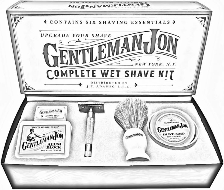 Kit completo de afeitado en húmedo Gentleman Jon